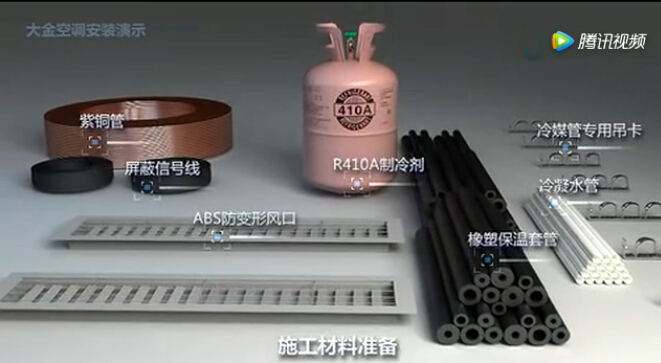 大金中央空調(diào)安裝配件